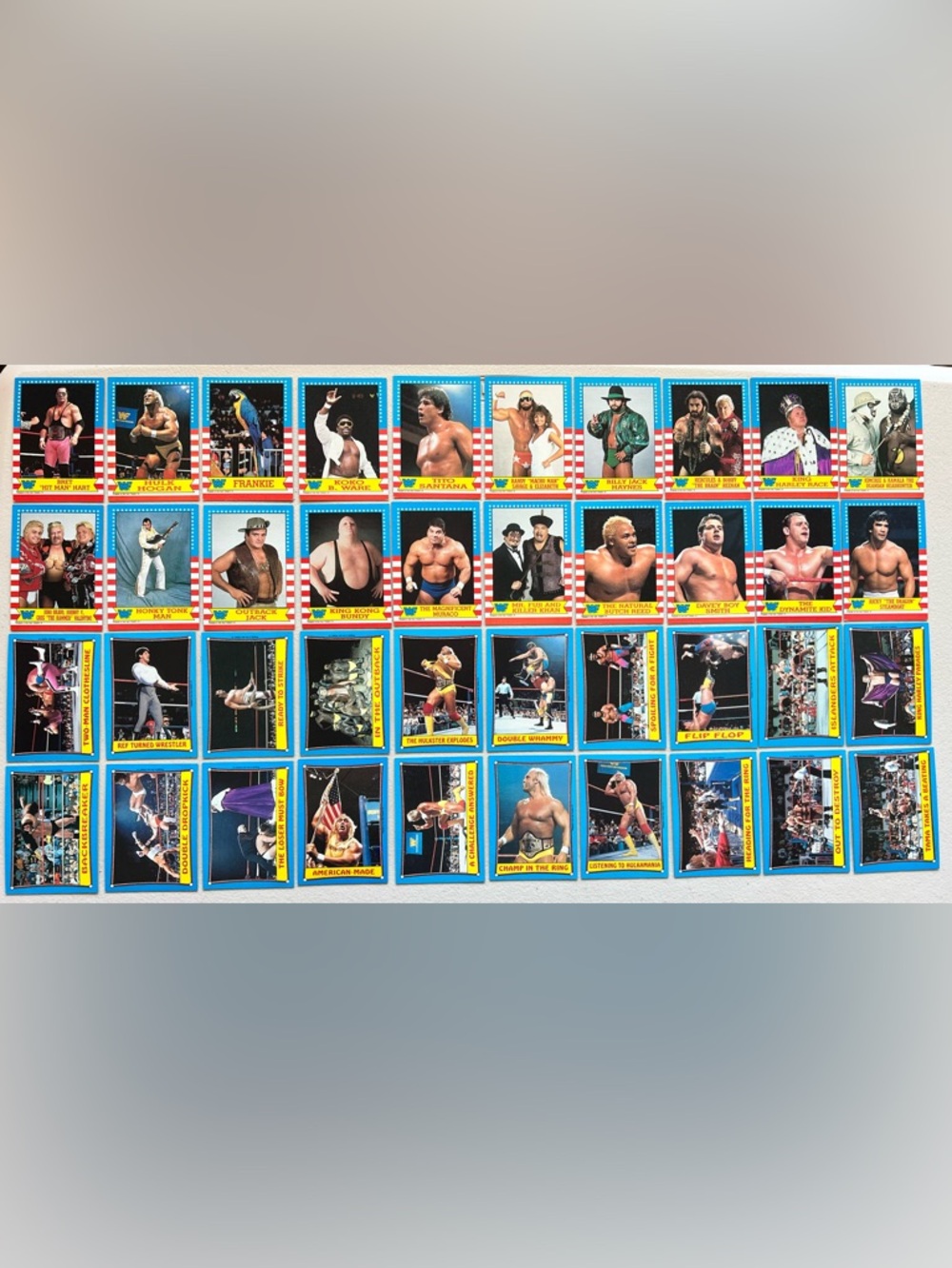 1987 Topps WWF Card Set 1-75 missing #2 74 Cards VG to EX